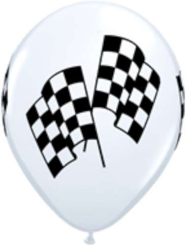 Racing Flags Party Balloons - Click Image to Close